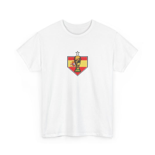 Spain Pixel Soccer Tee — Retro 8‑Bit Football Shirt