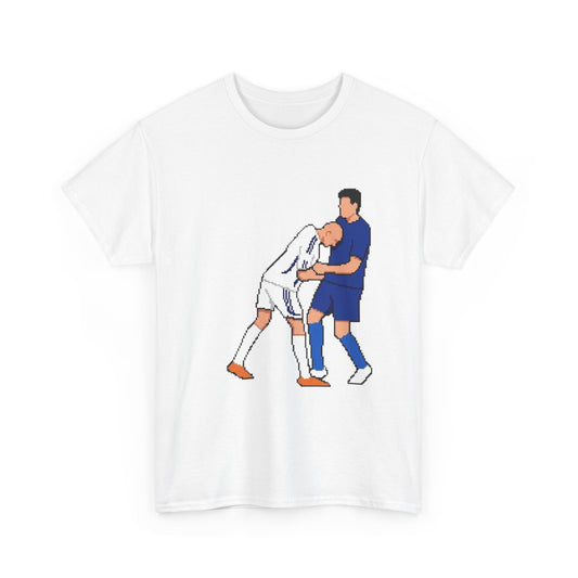 Football Players T-Shirt — Cartoon Football Headbutt Illustration