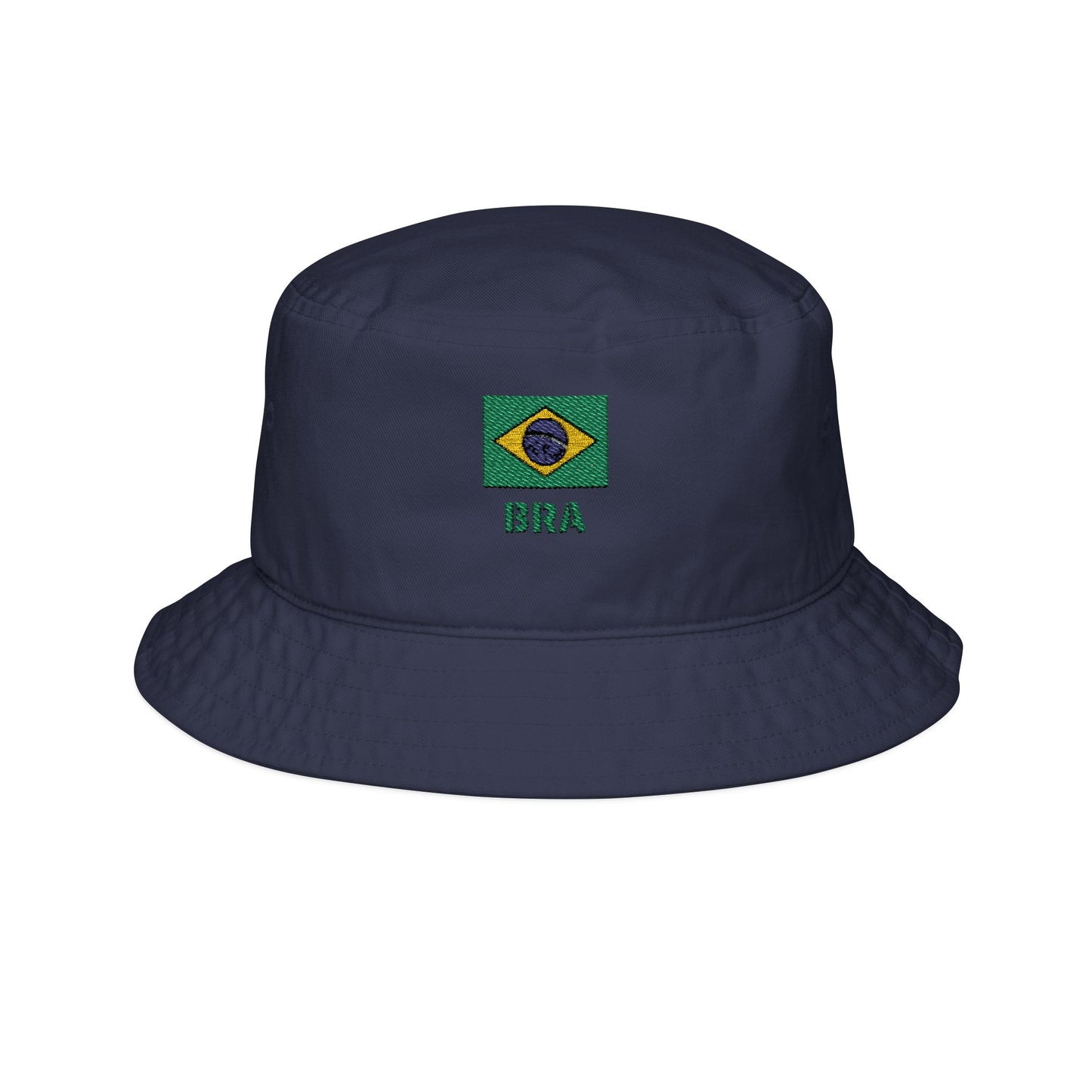 Brazil Bucket Hat Embroidered – BRA Football Fan Hat