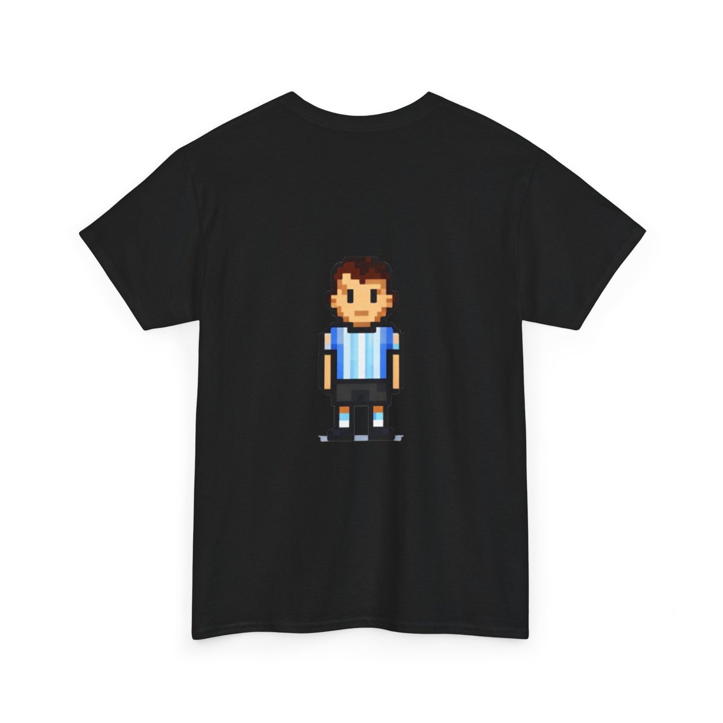 Argentina Pixel Soccer Tee — Retro 8‑Bit Football Shirt
