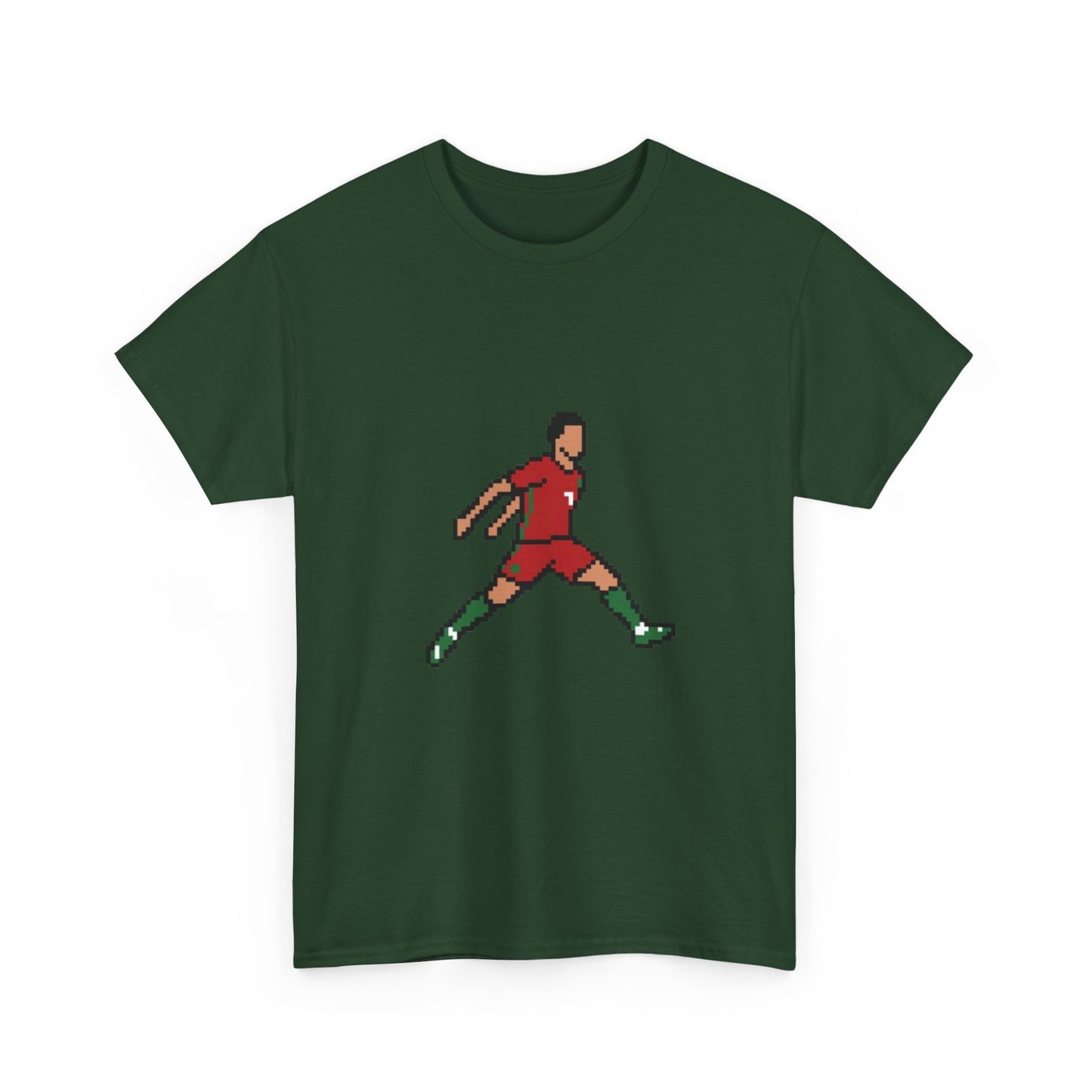 Soccer Player Graphic Tee - Retro Kicking Football Shirt