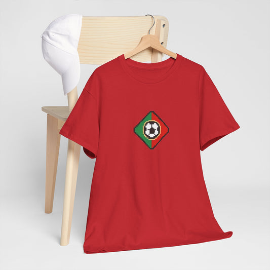 Portugal Pixel Soccer Tee — Retro 8‑Bit Football Shirt