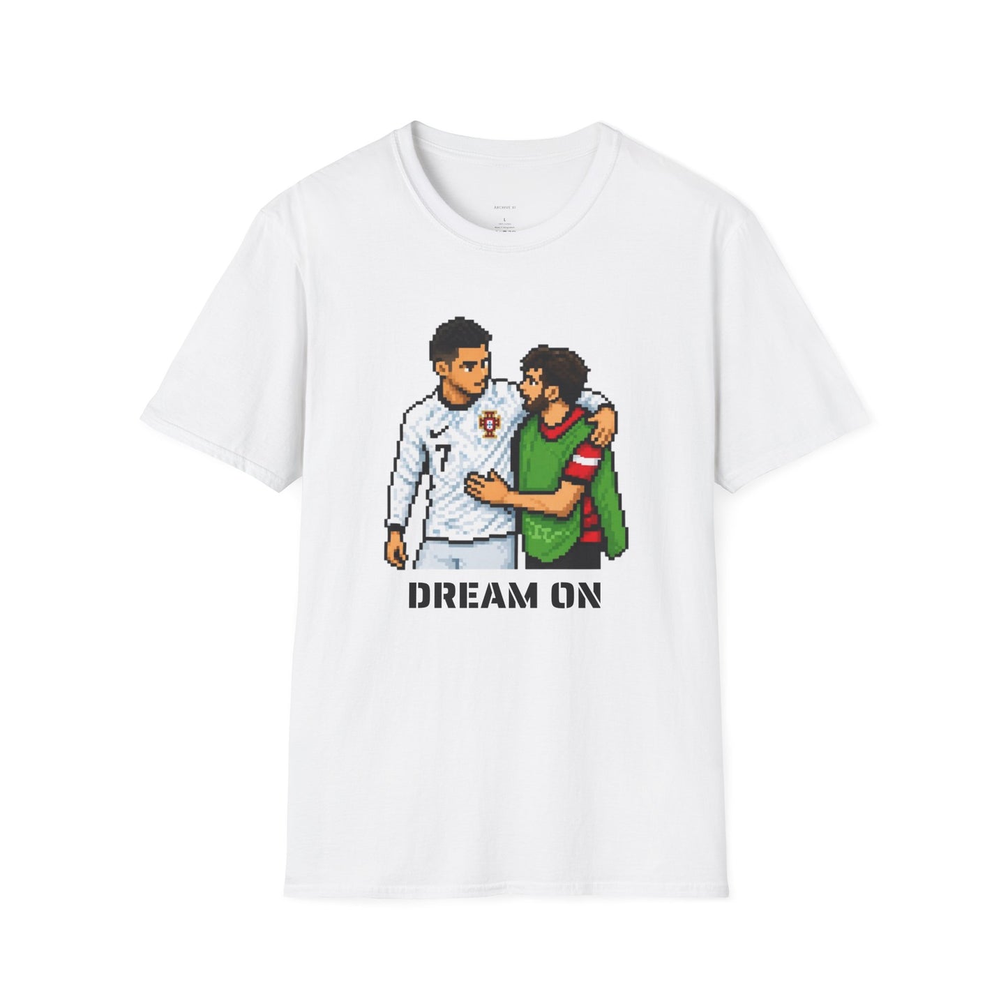Dream On Football Pixel Art T-Shirt