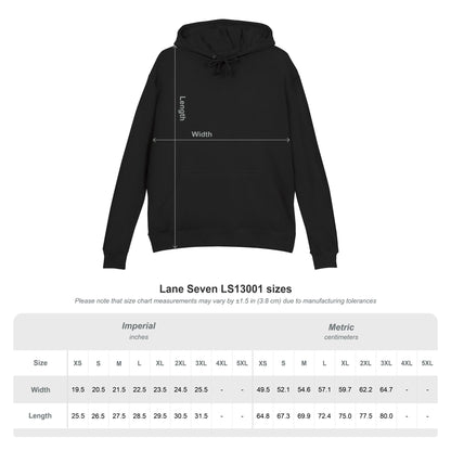 Black Hoodie with Minimalist Marble Graphic - Tbilisi Streets