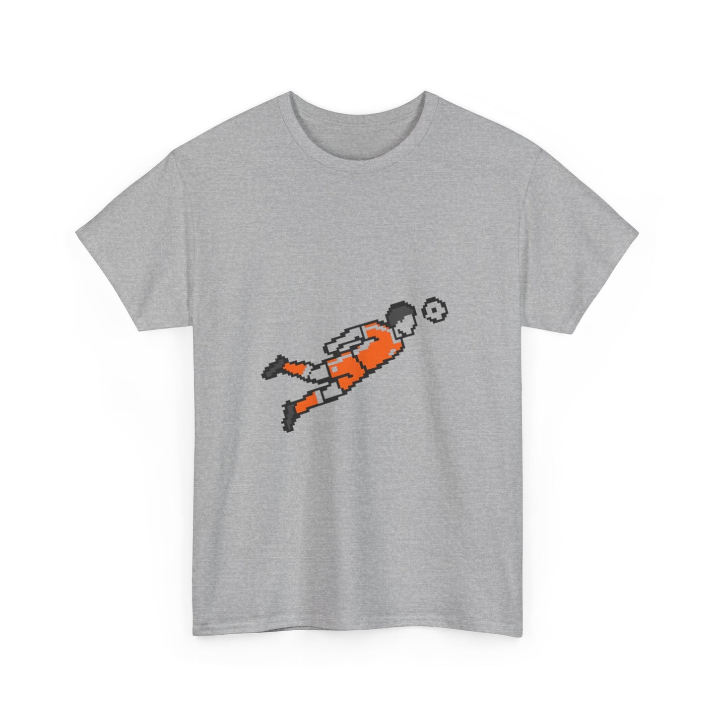 Football Flying Player T-Shirt — 8-Bit Retro Football Pixel Art Tee
