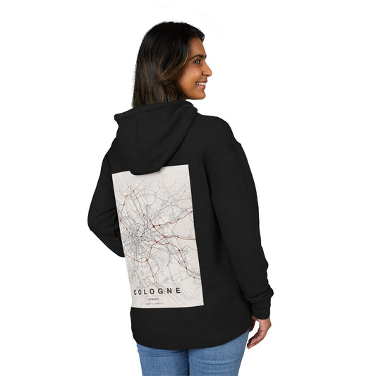 Hoodie — Cologne Metro Map Graphic Pullover