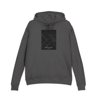 Minimalist Black Marble Hoodie - Tbilisi Streets