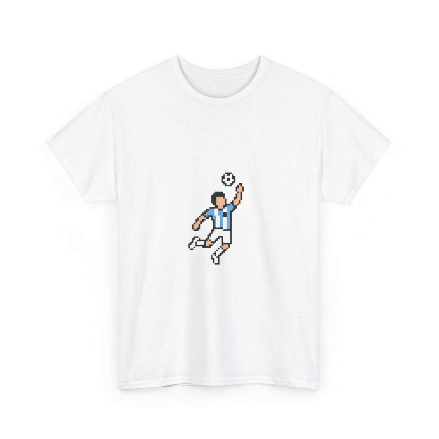 Pixel Soccer Player T‑Shirt — Retro 8‑Bit Football Graphic Tee