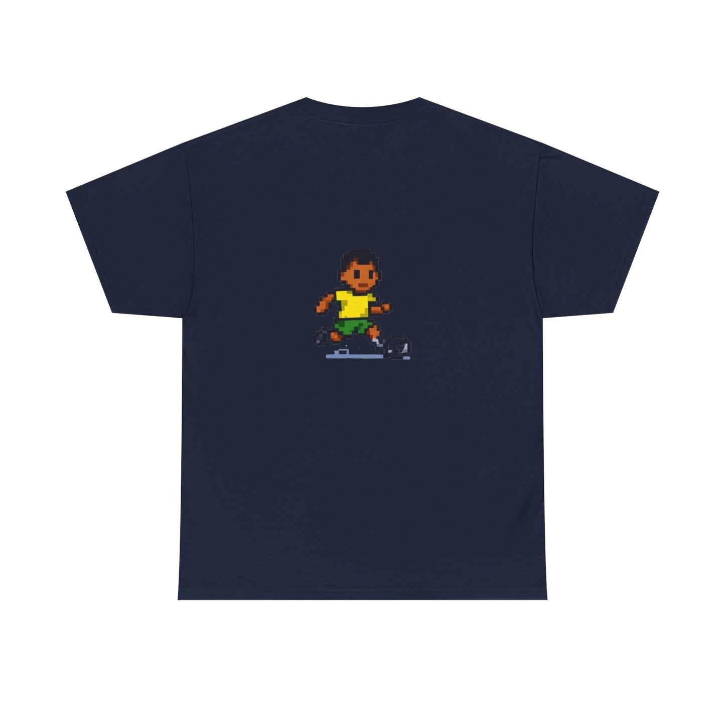 Brazil Pixel Soccer Tee — Retro 8‑Bit Football Shirt