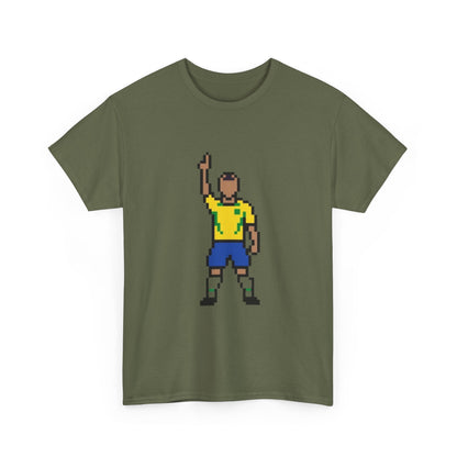 Pixel Soccer Player T-Shirt — Retro 8-Bit Football Graphic Tee