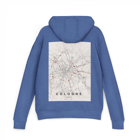 Hoodie — Cologne Metro Map Graphic Pullover