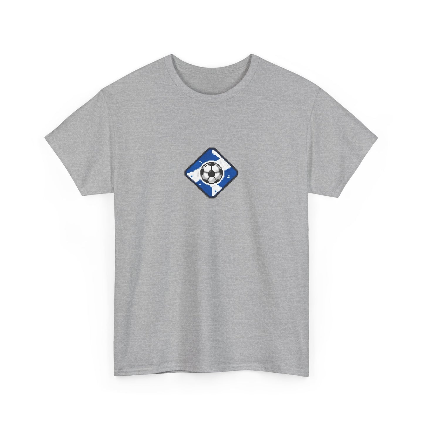 Scotland Pixel Soccer Tee — Retro 8‑Bit Football Shirt