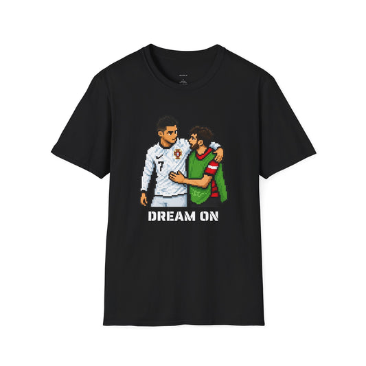 Dream On Football Pixel Art T-Shirt