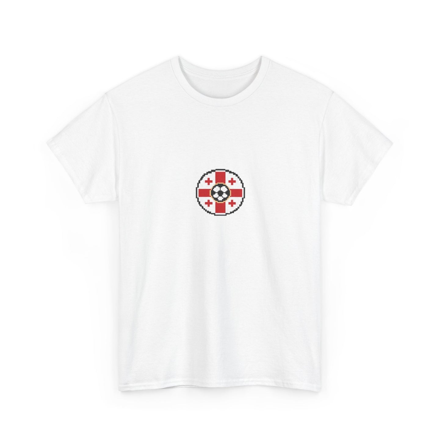 Georgia Pixel Soccer Tee — Retro 8‑Bit Football Shirt