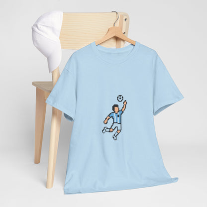 Pixel Soccer Player T‑Shirt — Retro 8‑Bit Football Graphic Tee