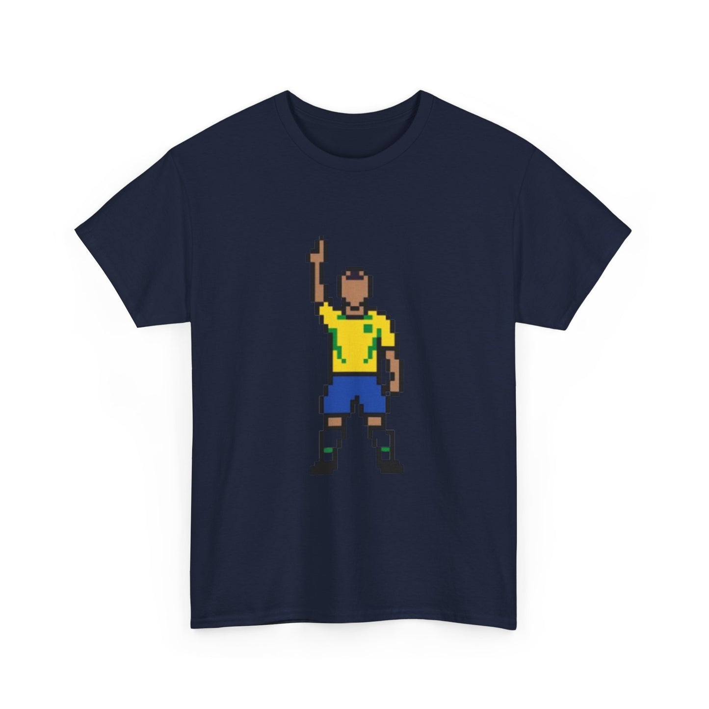 Pixel Soccer Player T-Shirt — Retro 8-Bit Football Graphic Tee