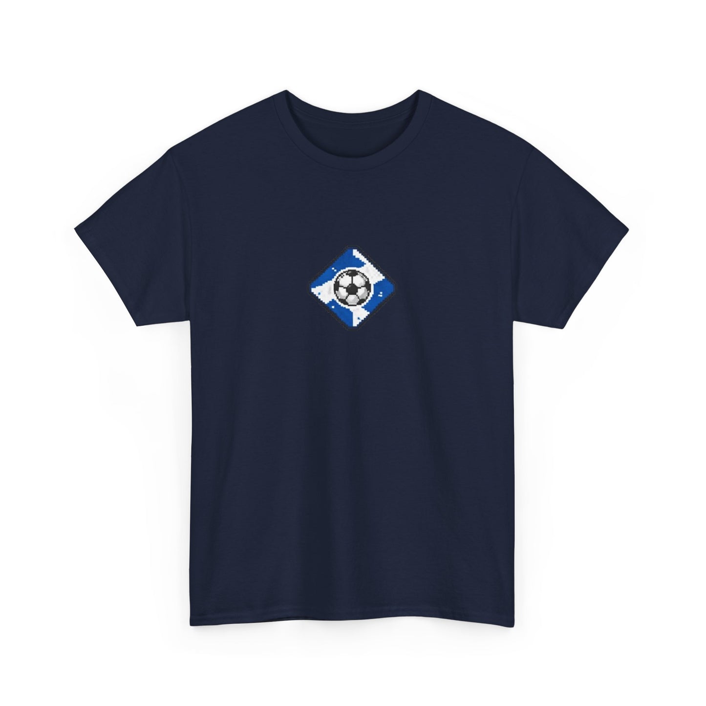 Scotland Pixel Soccer Tee — Retro 8‑Bit Football Shirt