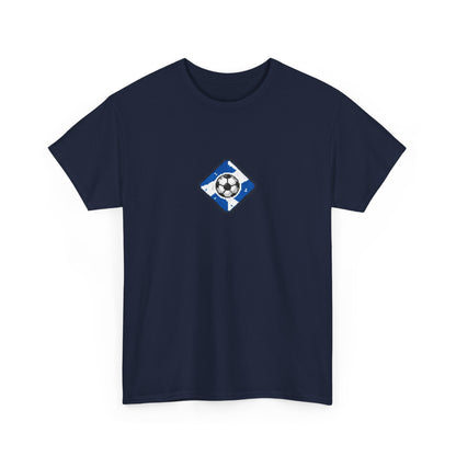 Scotland Pixel Soccer Tee — Retro 8‑Bit Football Shirt