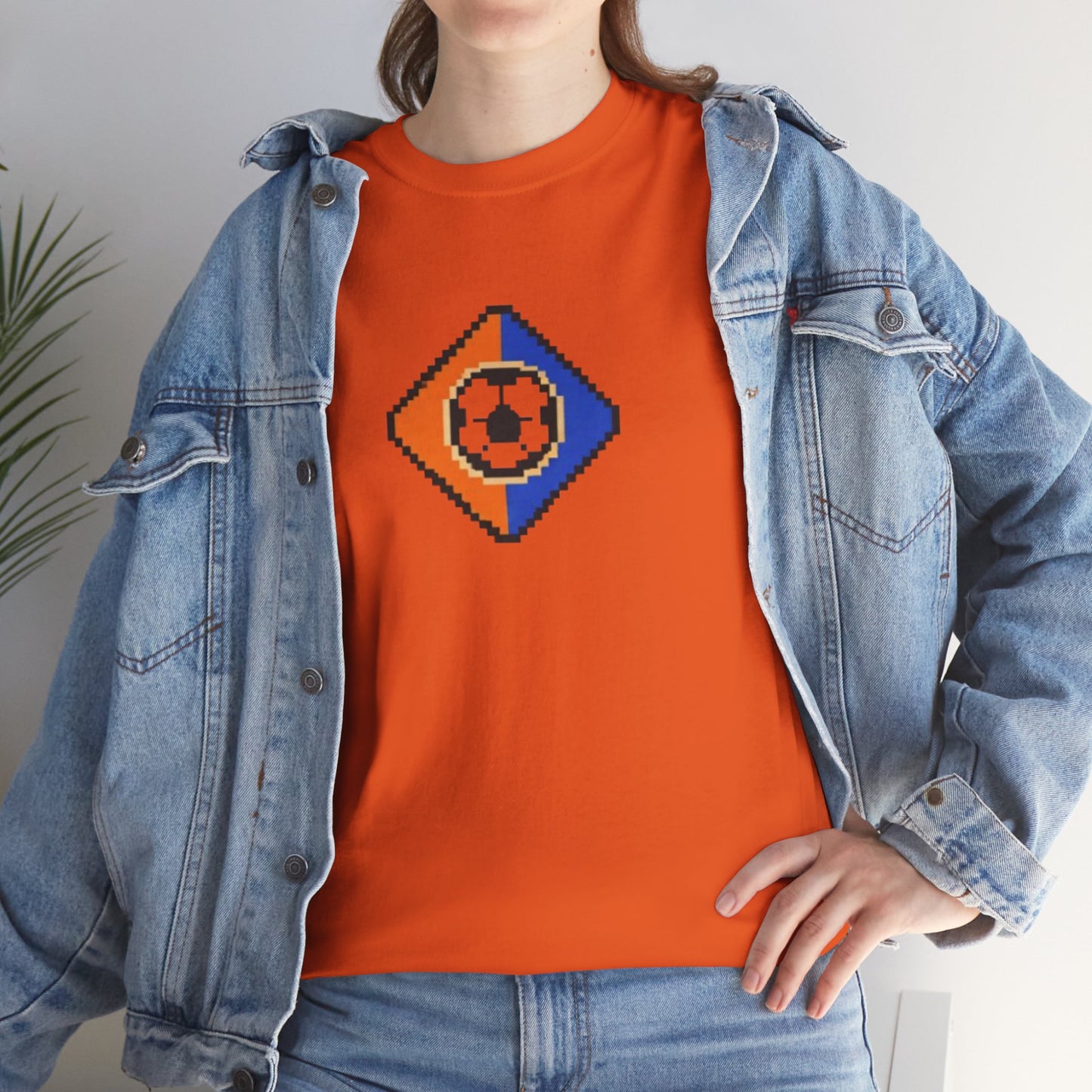 Netherlands Pixel Soccer Tee — Retro 8‑Bit Football Shirt