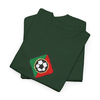 Portugal Pixel Soccer Tee — Retro 8‑Bit Football Shirt