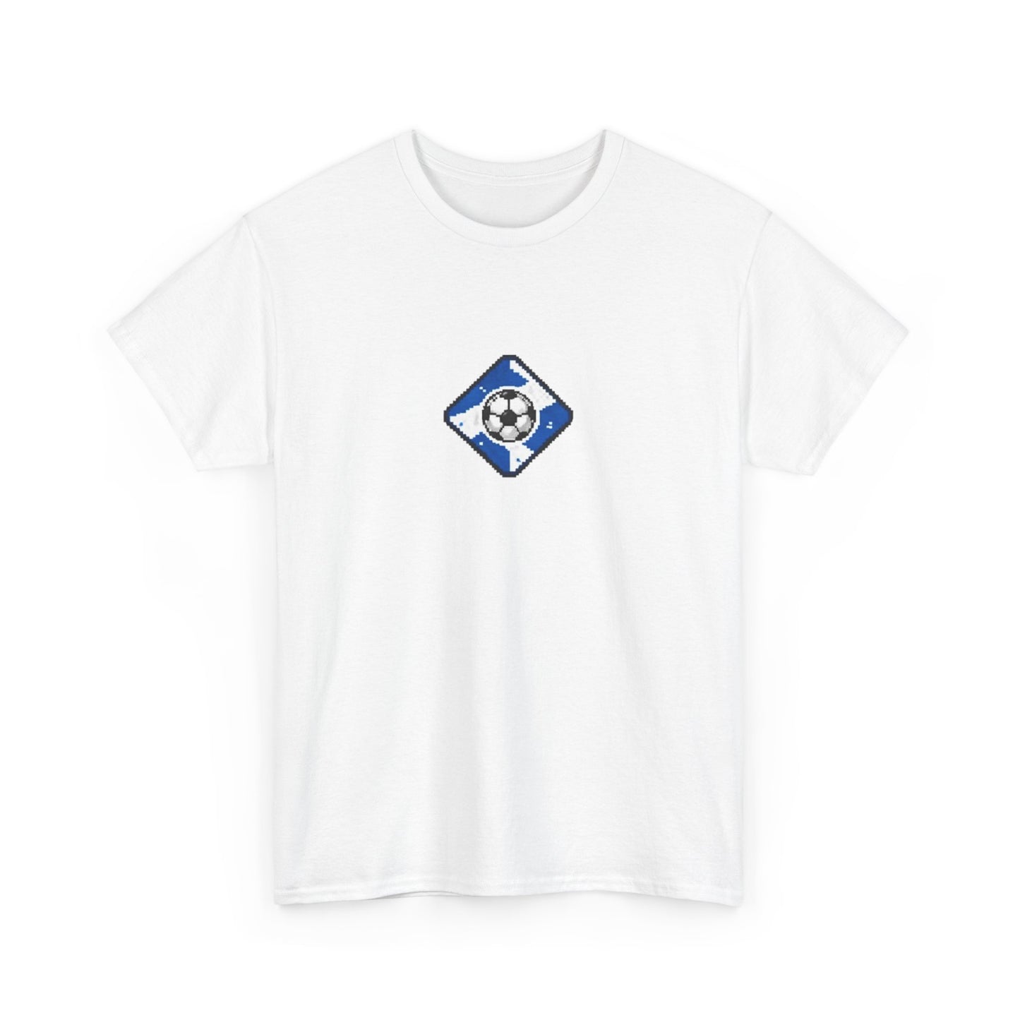 Scotland Pixel Soccer Tee — Retro 8‑Bit Football Shirt