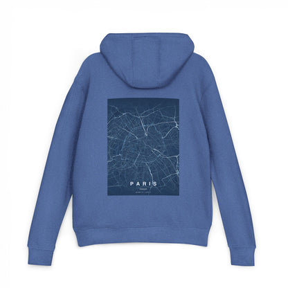 Paris Map Hoodie — Minimalist Star Map Pullover
