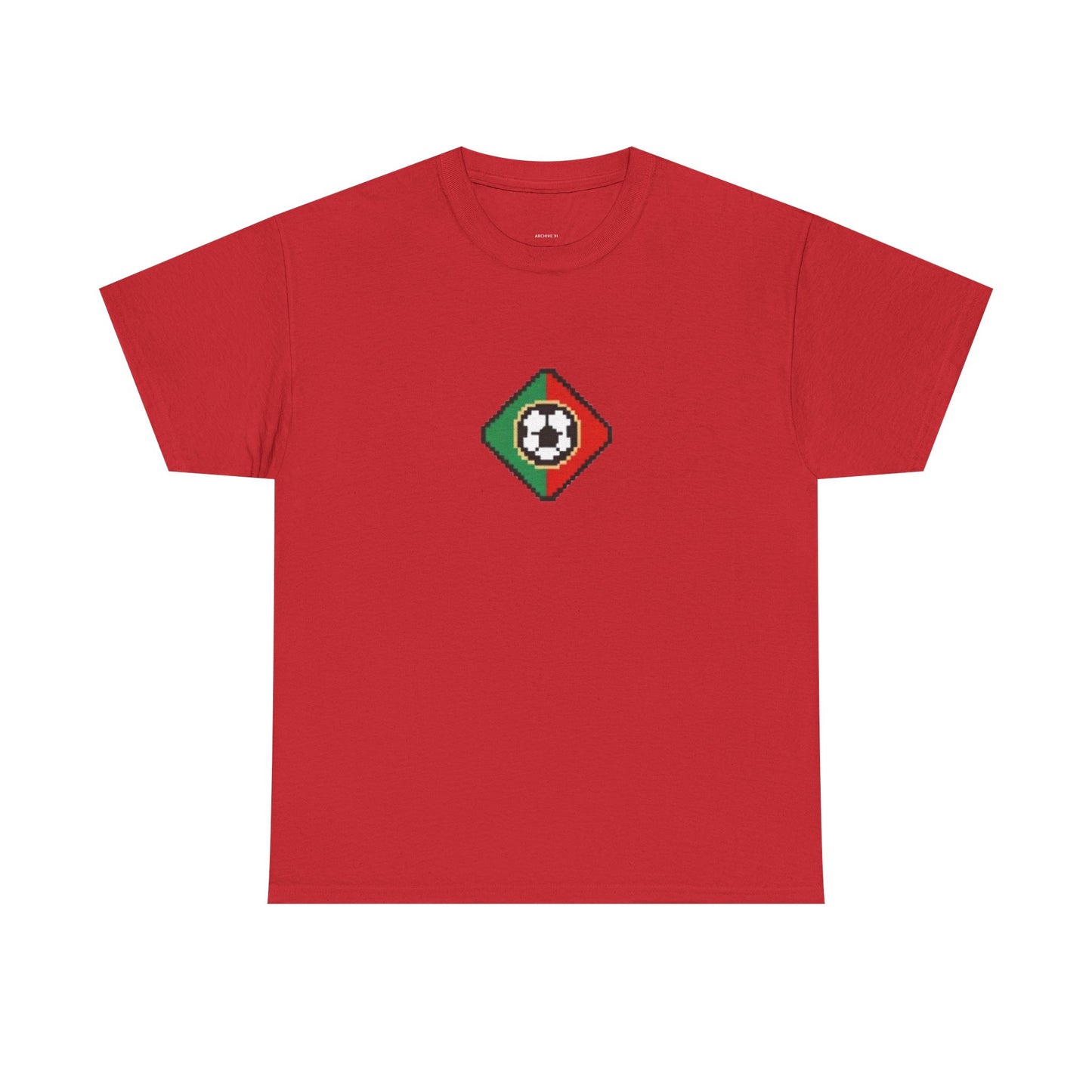 Portugal Pixel Soccer Tee — Retro 8‑Bit Football Shirt