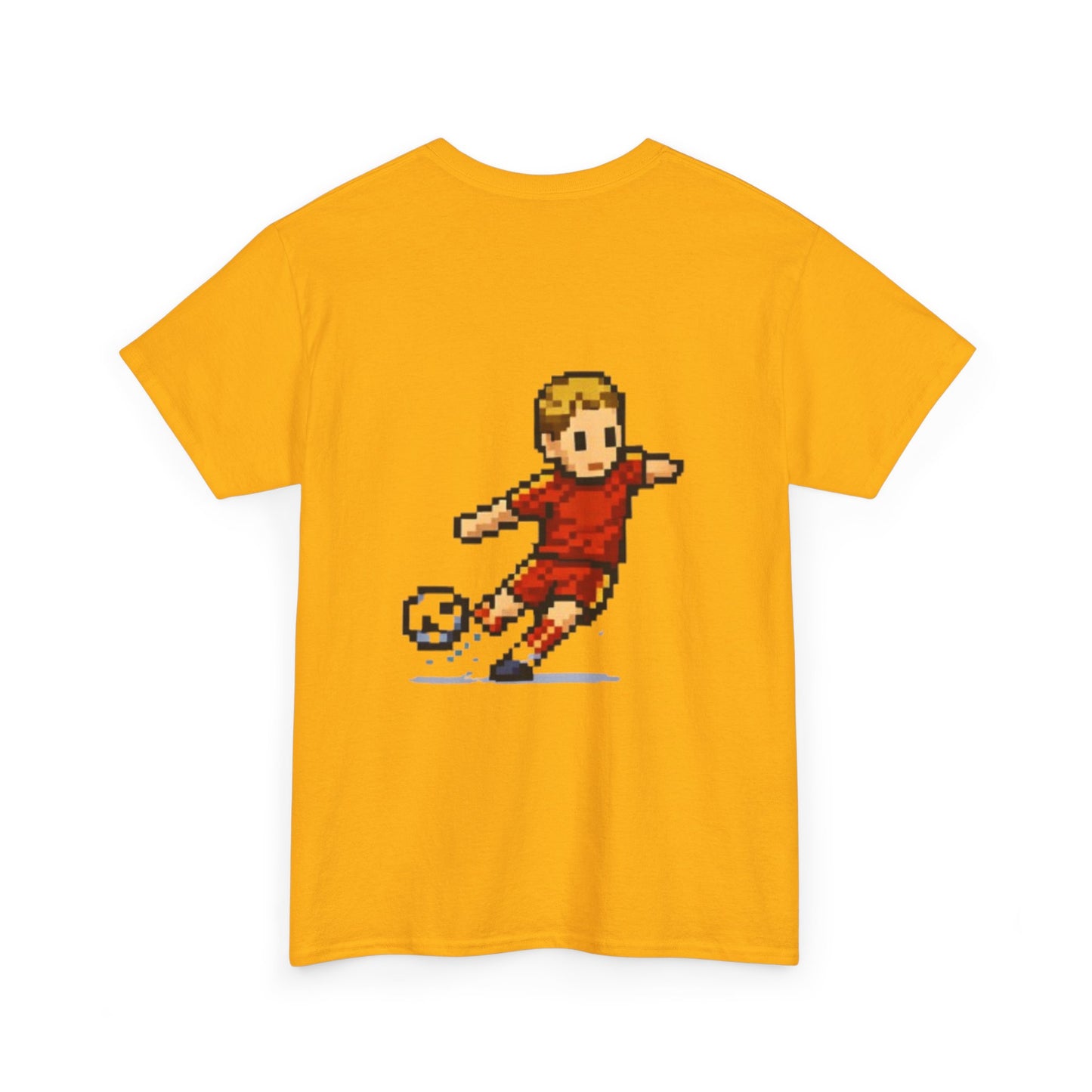 Spain Pixel Soccer Tee — Retro 8‑Bit Football Shirt