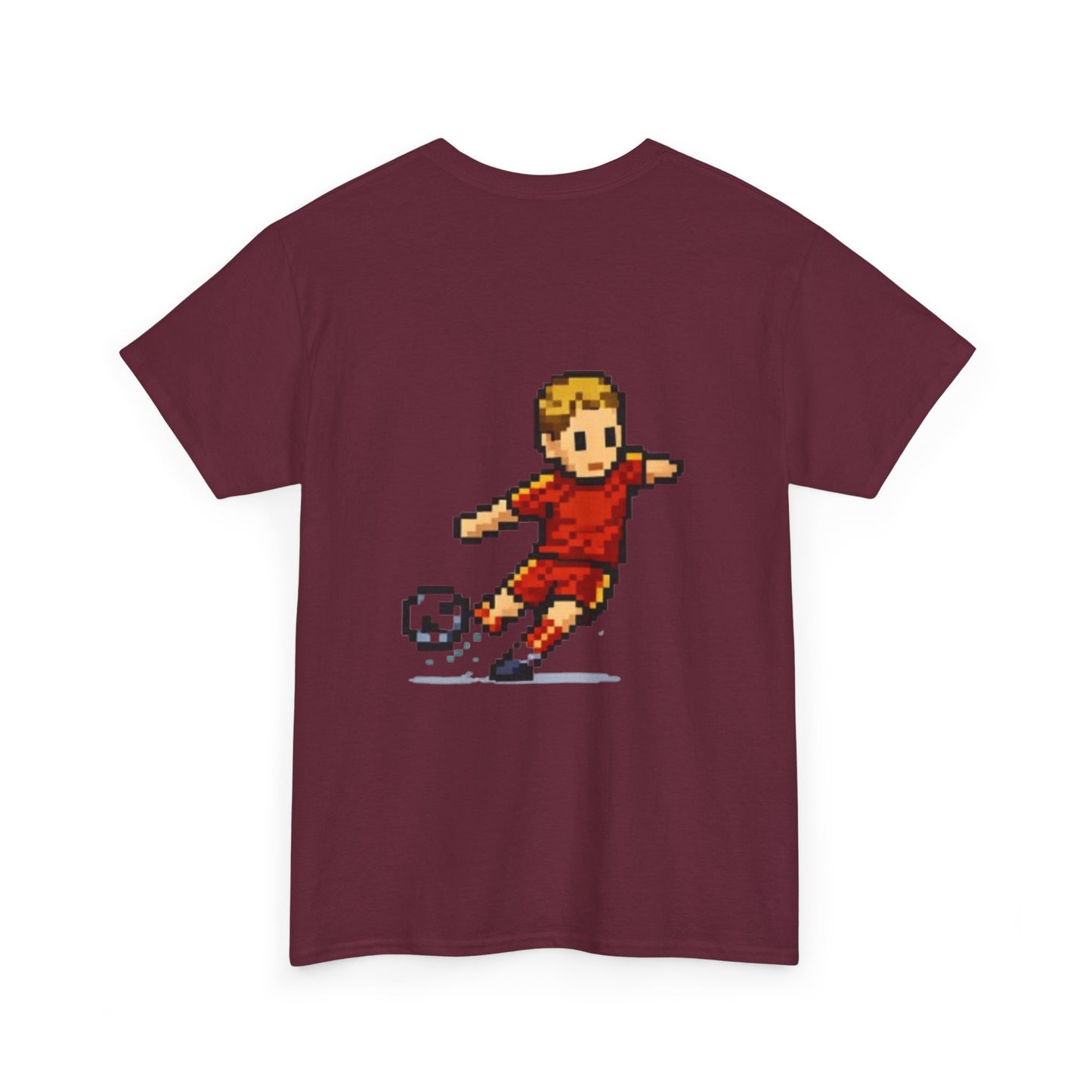 Spain Pixel Soccer Tee — Retro 8‑Bit Football Shirt