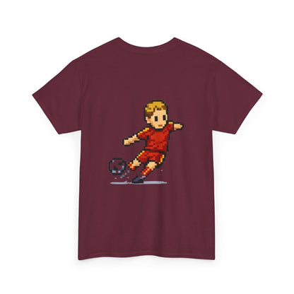 Spain Pixel Soccer Tee — Retro 8‑Bit Football Shirt