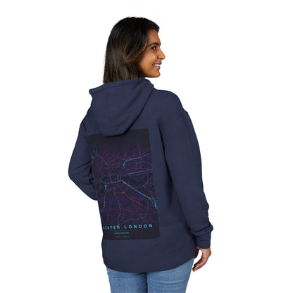 Greater London Hoodie —  Neon Map Pullover