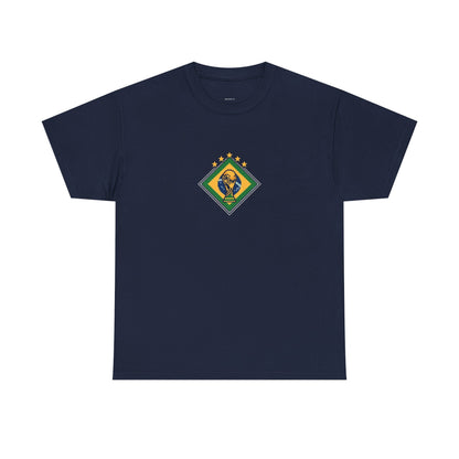 Brazil Pixel Soccer Tee — Retro 8‑Bit Football Shirt