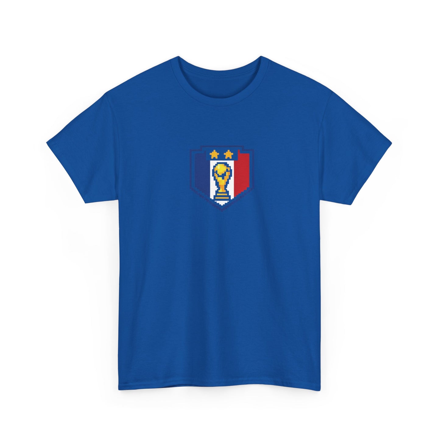 France Pixel Soccer Tee — Retro 8‑Bit Football Shirt