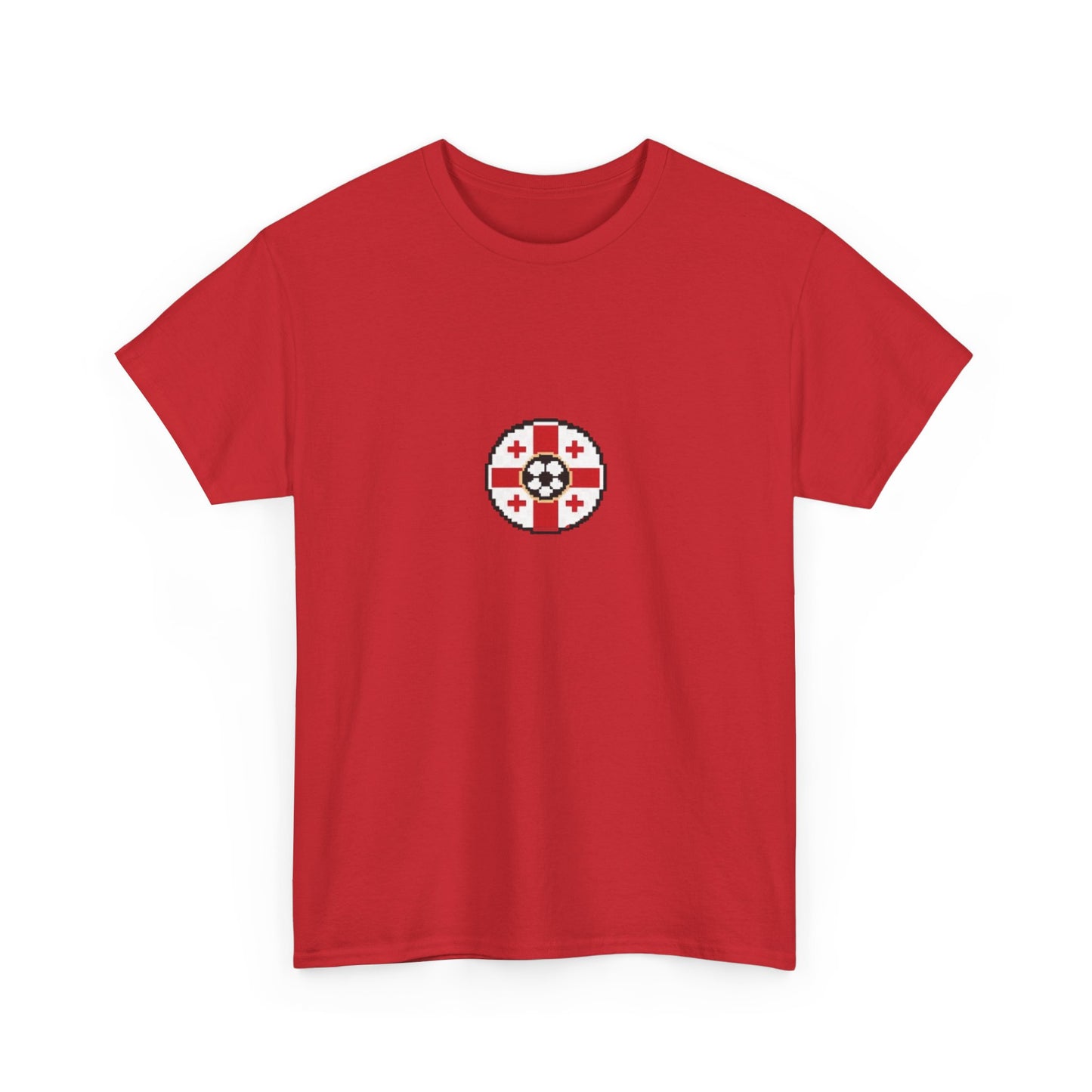 Georgia Pixel Soccer Tee — Retro 8‑Bit Football Shirt