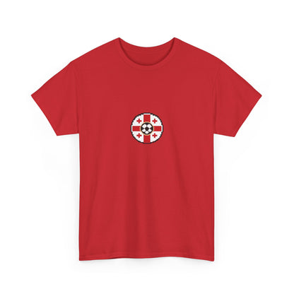 Georgia Pixel Soccer Tee — Retro 8‑Bit Football Shirt