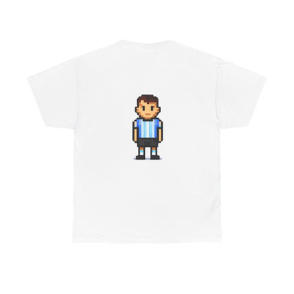 Argentina Pixel Soccer Tee — Retro 8‑Bit Football Shirt