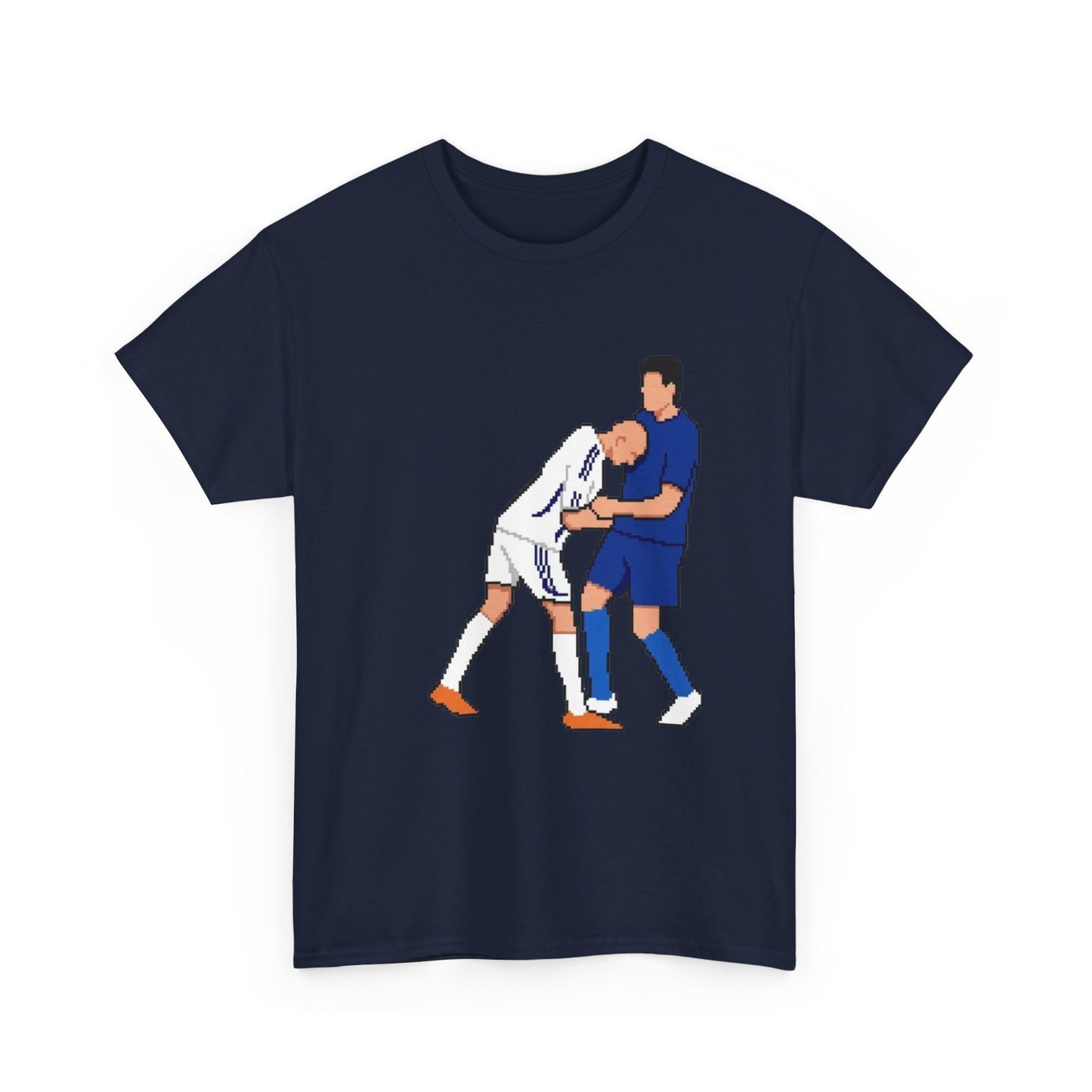 Football Players T-Shirt — Cartoon Football Headbutt Illustration