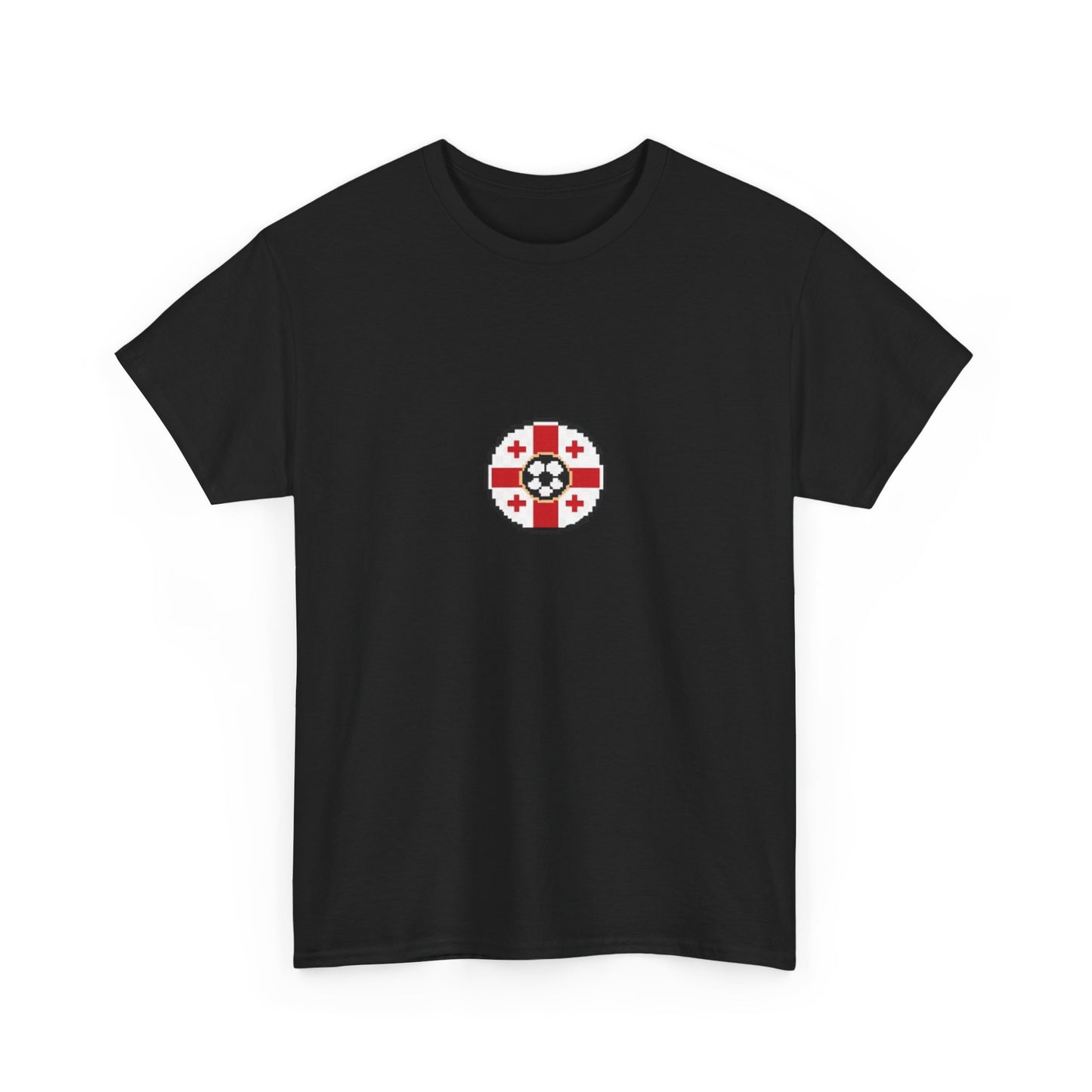 Georgia Pixel Soccer Tee — Retro 8‑Bit Football Shirt