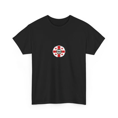 Georgia Pixel Soccer Tee — Retro 8‑Bit Football Shirt