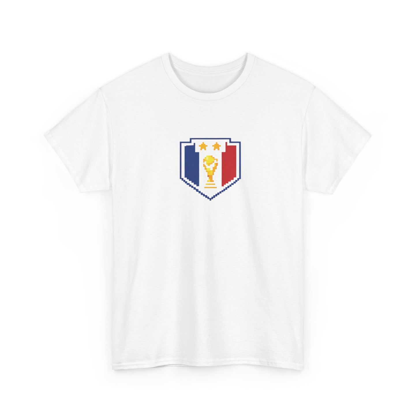 France Pixel Soccer Tee — Retro 8‑Bit Football Shirt
