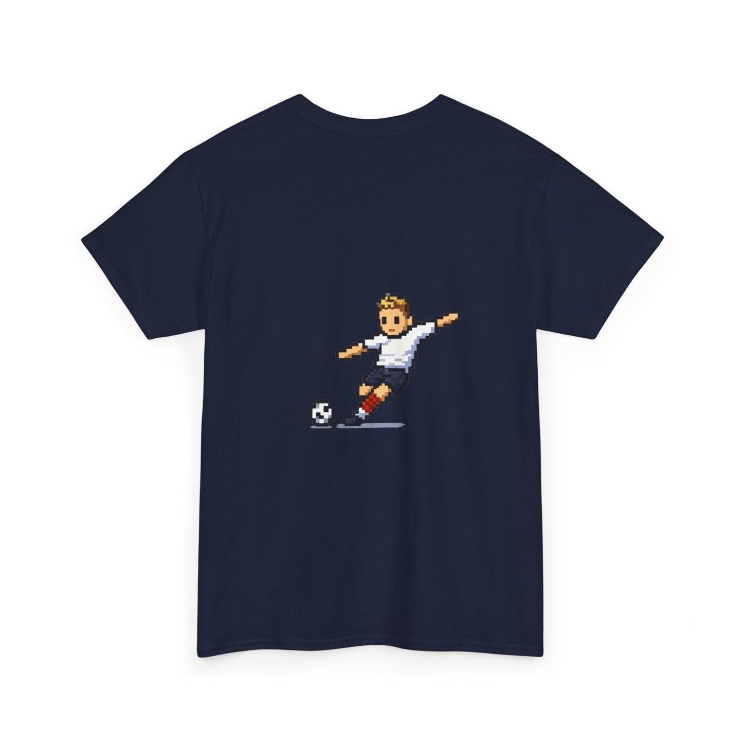 England Pixel Soccer Tee — Retro 8‑Bit Football Shirt