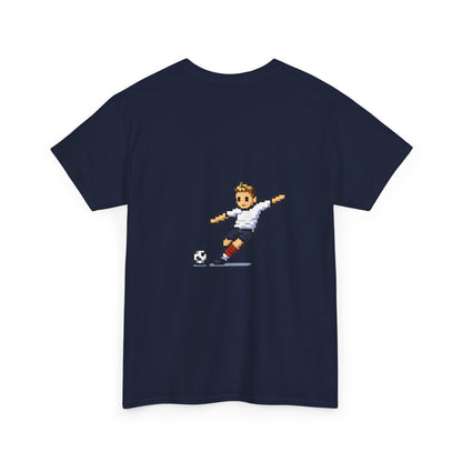 England Pixel Soccer Tee — Retro 8‑Bit Football Shirt