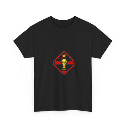 England Pixel Soccer Tee — Retro 8‑Bit Football Shirt