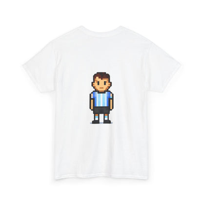 Argentina Pixel Soccer Tee — Retro 8‑Bit Football Shirt