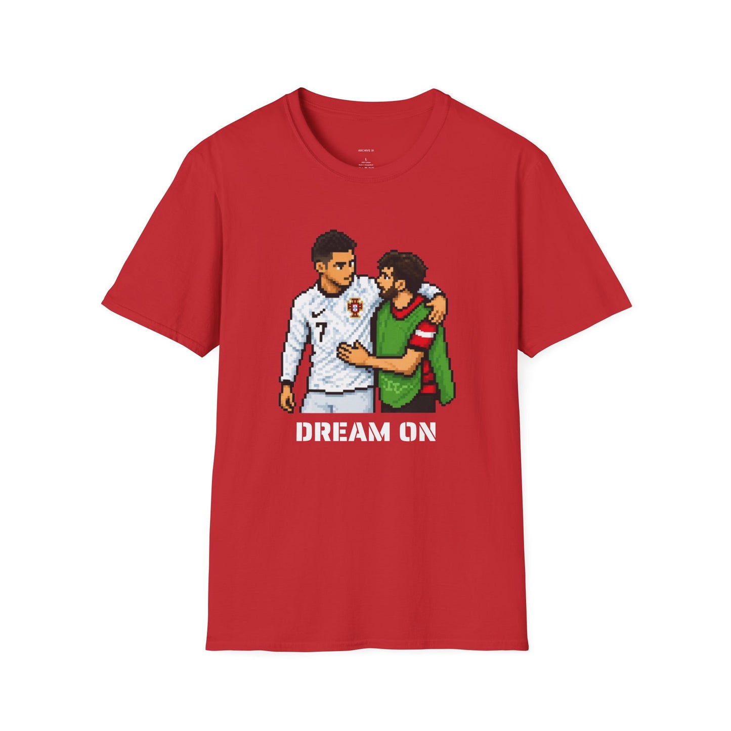 Dream On Football Pixel Art T-Shirt