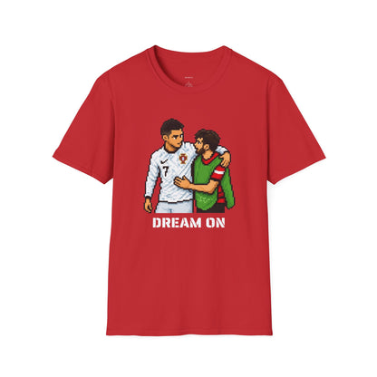 Dream On Football Pixel Art T-Shirt
