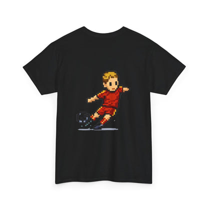 Spain Pixel Soccer Tee — Retro 8‑Bit Football Shirt
