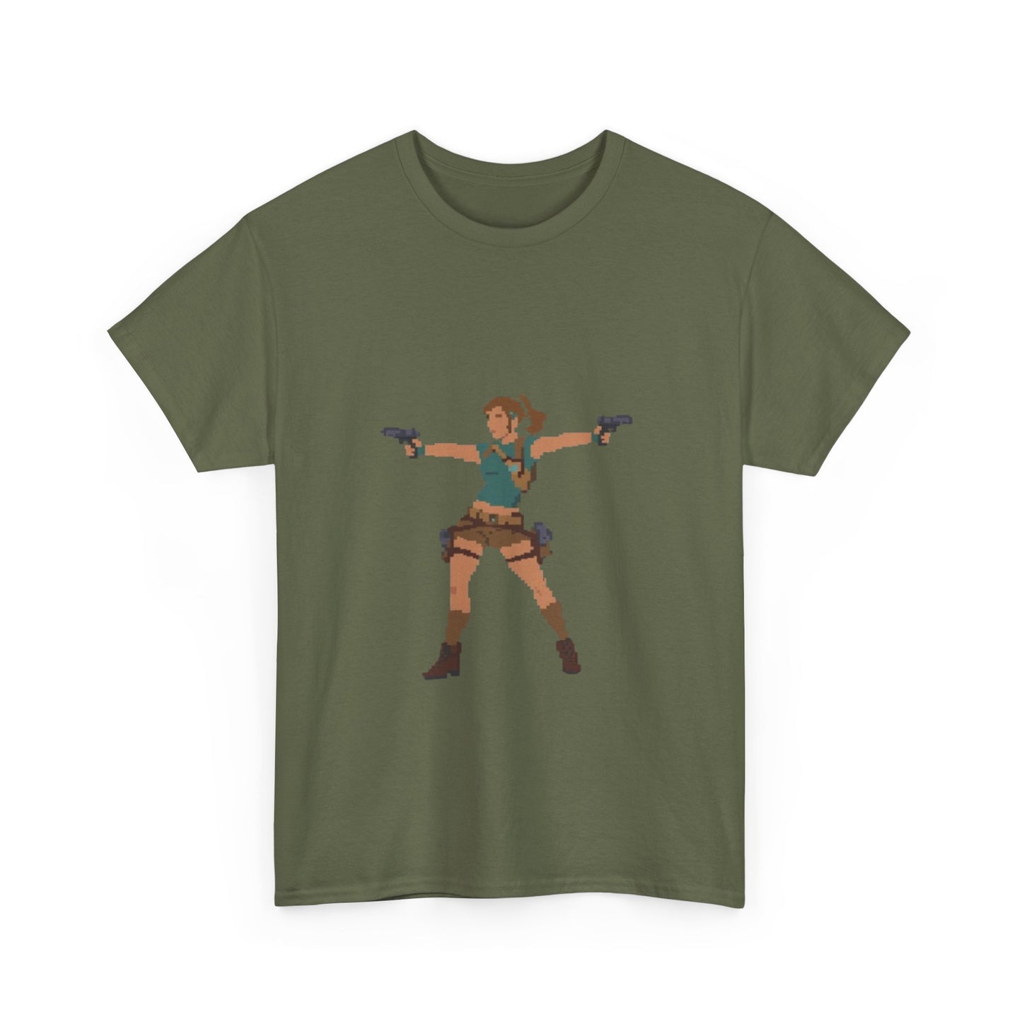 Gamer Adventurer Tee — Dual Pistol Action Graphic T-Shirt