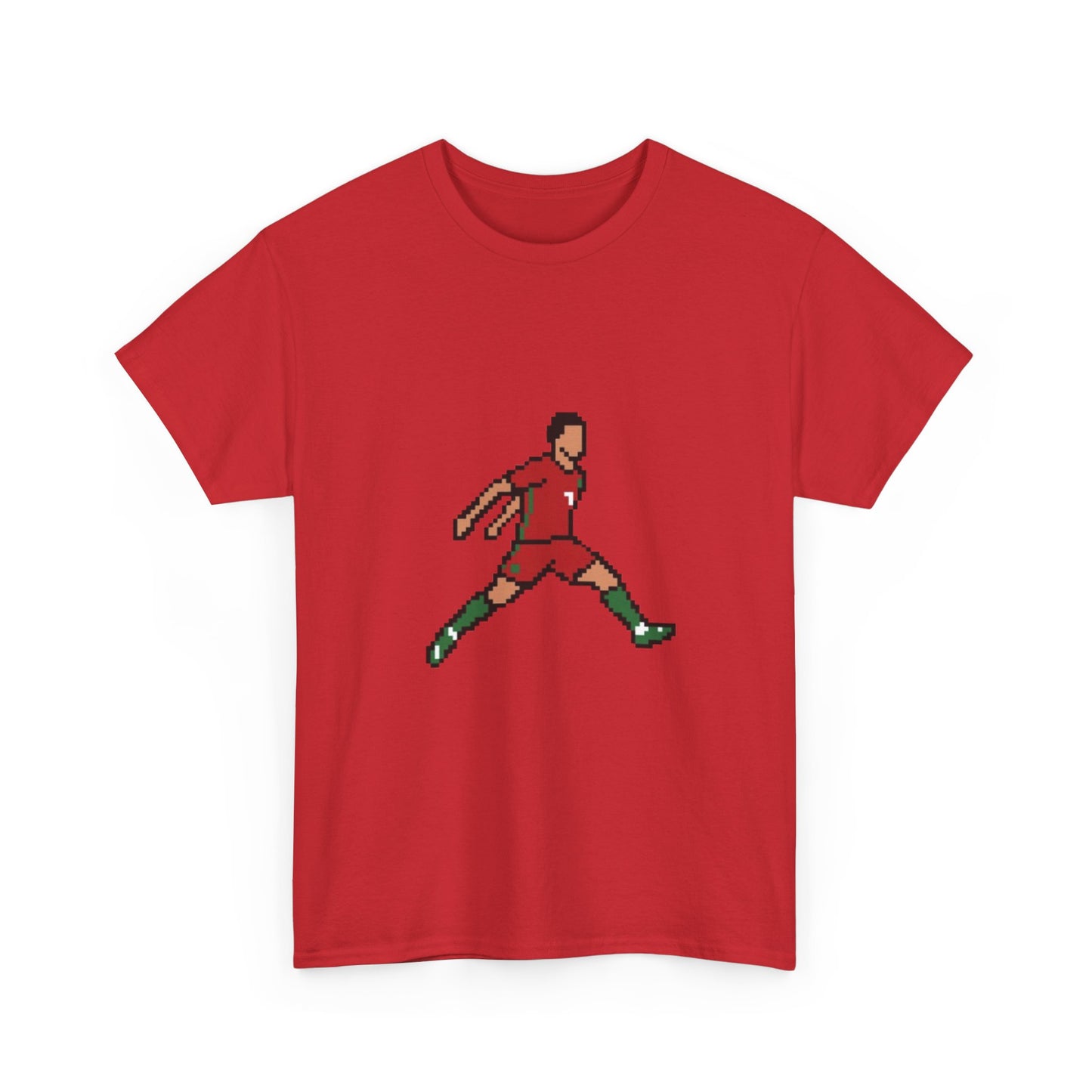 Soccer Player Graphic Tee - Retro Kicking Football Shirt