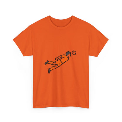 Football Flying Player T-Shirt — 8-Bit Retro Football Pixel Art Tee